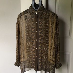 Beautiful silk blouse by Linda Allard Ellen Tracy